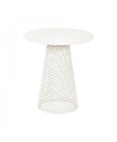 ΣΤΡΟΓΓΥΛΟ ΤΡΑΠΕΖΑΚΙ ΣΑΛΟΝΙΟΥ Fylliana FL2902 ΜΠΕΖ ΧΡΩΜΑ 35x38εκ