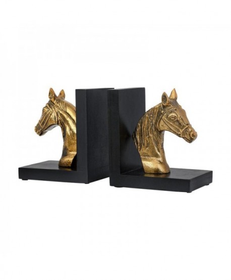 ΣΕΤ 2 ΒΙΒΛΙΟΣΤΑΤΕΣ ΜΕΤΑΛΛΙΚΟΙ ΑΛΟΓΟ Fylliana FL76893 ΧΡΥΣΟ ΑΝΤΙΚΕ ΧΡΩΜΑ 25x10x15εκ