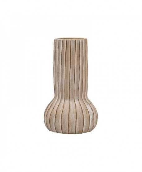 ΔΙΑΚΟΣΜΗΤΙΚΟ ΒΑΖΟ ΤΣΙΜΕΝΤΕΝΙΟ Fylliana FL15707 ΜΠΕΖ ΓΚΡΙ ΜΕ TAUPE ΛΕΠΤΟΜΕΡΕΙΕΣ ΧΡΩΜΑ 17x28εκ