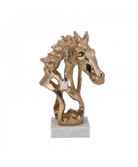 ΕΠΙΤΡΑΠΕΖΙΑ ΔΙΑΚΟΣΜΗΤΙΚΗ ΦΙΓΟΥΡΑ Fylliana Horse ΑΝΤΙΚΕ ΧΡΥΣΟ ΧΡΩΜΑ 18x14x26εκ