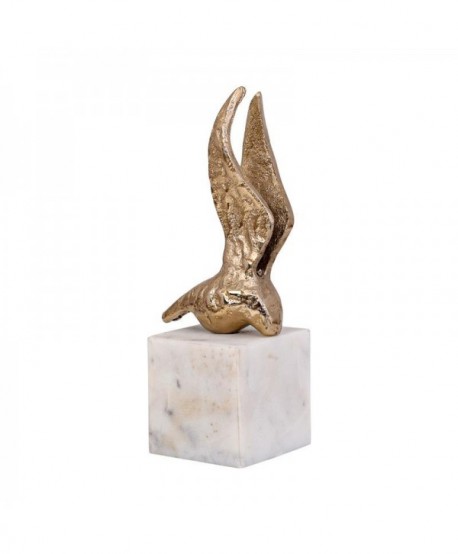 ΕΠΙΤΡΑΠΕΖΙΑ ΔΙΑΚΟΣΜΗΤΙΚΗ ΦΙΓΟΥΡΑ Fylliana Bird ΑΝΤΙΚΕ ΧΡΥΣΟ ΧΡΩΜΑ 8x6x20εκ