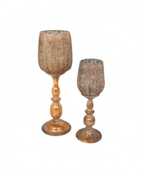 ΜΕΤΑΛΛΙΚΟ ΚΗΡΟΠΗΓΙΟ Fylliana ΔΙΑΤΡΗΤΟ ΧΡΥΣΟ 9.5x12.5x36εκ