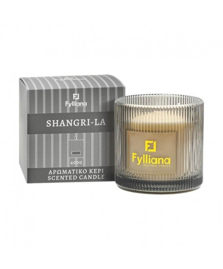 ΑΡΩΜΑΤΙΚΟ ΚΕΡΙ Shangri La Fylliana FL25245 ΣΕ ΓΥΑΛΙΝΟ ΒΑΖΑΚΙ 400gr ΚΑΙ ΣΥΣΚΕΥΑΣΙΑ ΔΩΡΟΥ