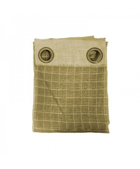 ΚΟΥΡΤΙΝΑ Fylliana BURLAP ΜΠΕΖ ΚΑΡΟ 140x240εκ