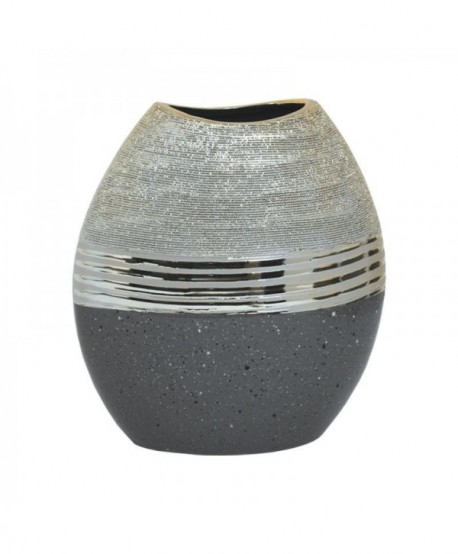ΚΕΡΑΜΙΚΟ ΒΑΖΟ Fylliana Marble ΓΚΡΙ ΧΡΥΣΟ 22.2x11.8x25
