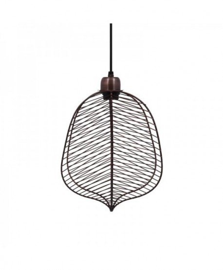 ΜΟΝΟΦΩΤΟ ΜΕΤΑΛΛΙΚΟ Fylliana Leaf COPPER ΧΡΩΜΑ ΜΠΡΟΝΖΕ 25x13x38εκ sls