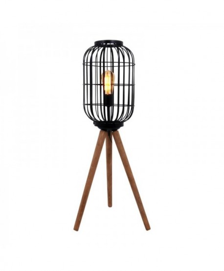 ΛΑΜΠΑ ΔΑΠΕΔΟΥ Fylliana Cresset ΜΑΥΡΟ ΧΡΩΜΑ 40x40x90εκ Ε27
