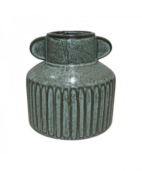 ΚΕΡΑΜΙΚΟ ΒΑΖΟ Fylliana 606112 ΣΙΕΛ ΧΡΩΜΑ 17,6x17,6x18,5εκ sls