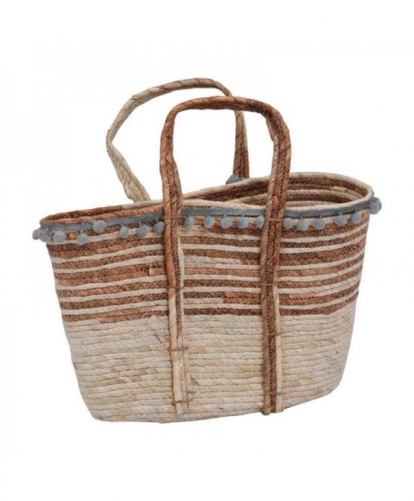 ΨΑΘΙΝΟ ΚΑΣΠΩ Fylliana Bag ΜΠΕΖ ΛΕΥΚΟ ΧΡΩΜΑ 44x28x18εκ