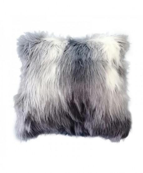 ΔΙΑΚΟΣΜΗΤΙΚΟ ΜΑΞΙΛΑΡΙ Fylliana 23384 ME MICROFIBER ΓΚΡΙ ΛΕΥΚΟ ΧΡΩΜΑ 45x45εκ