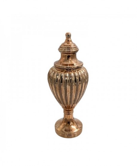 ΓΥΑΛΙΝΟ ΒΑΖΟ Fylliana FL7543 COPPER ΧΡΩΜΑ 16x40εκ