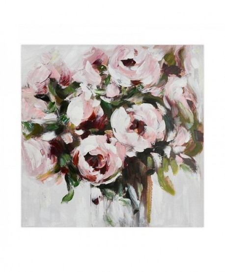 ΠΙΝΑΚΑΣ ΣΕ ΚΑΜΒΑ Fylliana Flower 35296 ΚΑΦΕ ΜΠΕΖ ΡΟΖ ΛΕΥΚΟ 100x3x100εκ