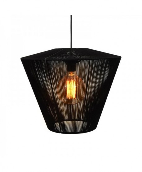 ΜΟΝΟΦΩΤΟ Fylliana Cord ΜΑΥΡΟ 40x32εκ Ε27