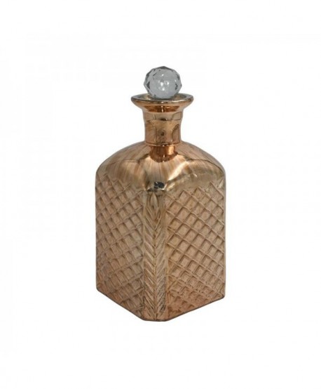 ΓΥΑΛΙΝΗ ΔΙΑΚΟΣΜΗΤΙΚΗ ΚΑΡΑΦΑ Fylliana FL3136 COPPER ΧΡΩΜΑ 10x25εκ