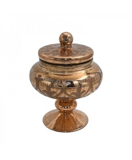 ΓΥΑΛΙΝΗ ΔΙΑΚΟΣΜΗΤΙΚΗ ΦΟΝΤΑΝΙΕΡΑ Fylliana FL28022 COPPER ΧΡΩΜΑ 17x16εκ