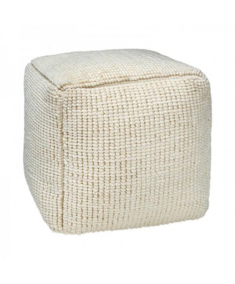 ΤΕΤΡΑΓΩΝΟ ΠΟΥΦ Fylliana FL822 IVORY ΧΡΩΜΑ 45x45x45εκ