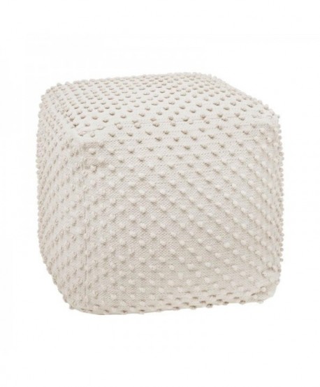 ΤΕΤΡΑΓΩΝΟ ΠΟΥΦ Fylliana FL481 IVORY ΧΡΩΜΑ 45x45x45εκ