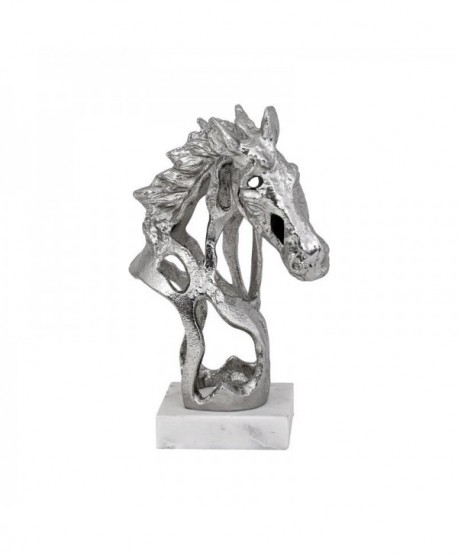 ΕΠΙΤΡΑΠΕΖΙΑ ΔΙΑΚΟΣΜΗΤΙΚΗ ΦΙΓΟΥΡΑ Fylliana Horse ΝΙΚΕΛ ΧΡΩΜΑ 18x14x26εκ