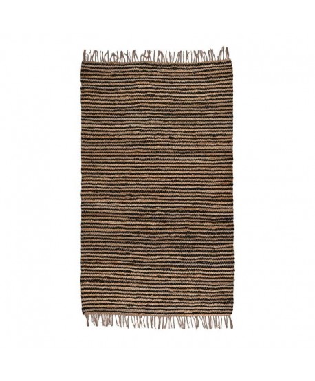 ΧΑΛΙ Fylliana Jute ΜΑΥΡΟ ΚΑΦΕ ΧΡΩΜΑ 140x200εκ
