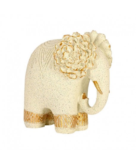 ΕΠΙΤΡΑΠΕΖΙΑ ΔΙΑΚΟΣΜΗΤΙΚΗ ΦΙΓΟΥΡΑ Fylliana FL25043 ELEPHANT ΛΕΥΚΟ ΧΡΥΣΟ ΧΡΩΜΑ 17x11x17εκ