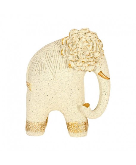 ΕΠΙΤΡΑΠΕΖΙΑ ΔΙΑΚΟΣΜΗΤΙΚΗ ΦΙΓΟΥΡΑ Fylliana FL2542 ELEPHANT ΛΕΥΚΟ ΧΡΥΣΟ ΧΡΩΜΑ 19x12x24εκ