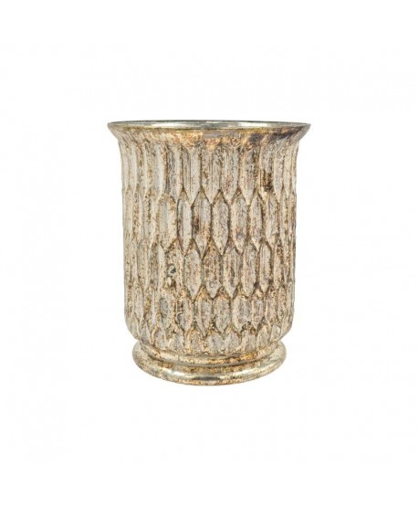 ΓΥΑΛΙΝΟ ΕΠΙΤΡΑΠΕΖΙΟ ΔΙΑΚΟΣΜΗΤΙΚΟ Fylliana FL523 COPPER ΛΕΥΚΟ ΧΡΩΜΑ 16x20εκ