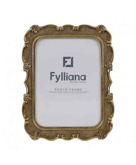 ΚΟΡΝΙΖΑ Fylliana FL0174 15x20 ΧΡΥΣΟ ΧΡΩΜΑ 21x2x26εκ
