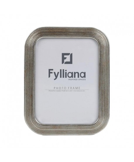 ΚΟΡΝΙΖΑ Fylliana FL0466 15x20 ΑΣΗΜΙ ΧΡΩΜΑ 20x2x25εκ