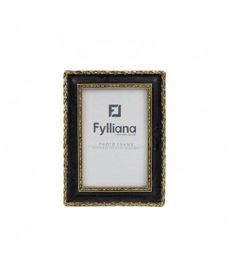 ΚΟΡΝΙΖΑ Fylliana FL0388 10x15 ΧΡΥΣΟ ΜΑΥΡΟ ΧΡΩΜΑ 15x2x20εκ