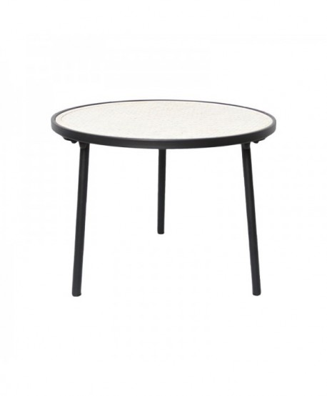 ΜΕΤΑΛΛΙΚΟ ΤΡΑΠΕΖΑΚΙ ΣΑΛΟΝΙΟΥ Fylliana 55x55x41.5εκ