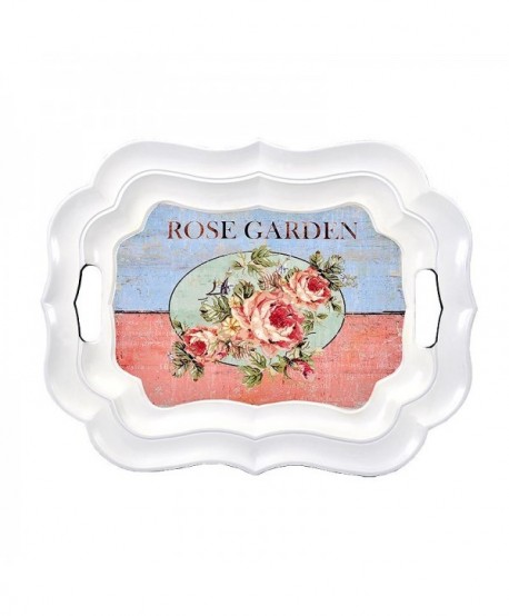 ΔΙΣΚΟΣ ΠΛΑΣΤΙΚΟΣ ROSE GARDEN ΓΩΝΙΕΣ 38x28